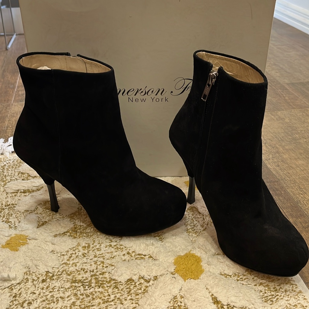 Emerson Fry New In Box Size 38 Ankle Boot Cipro Black